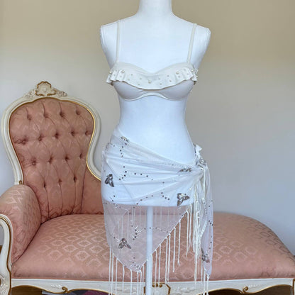 Vintage balconette bikini swimsuit