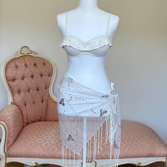 Vintage balconette bikini swimsuit