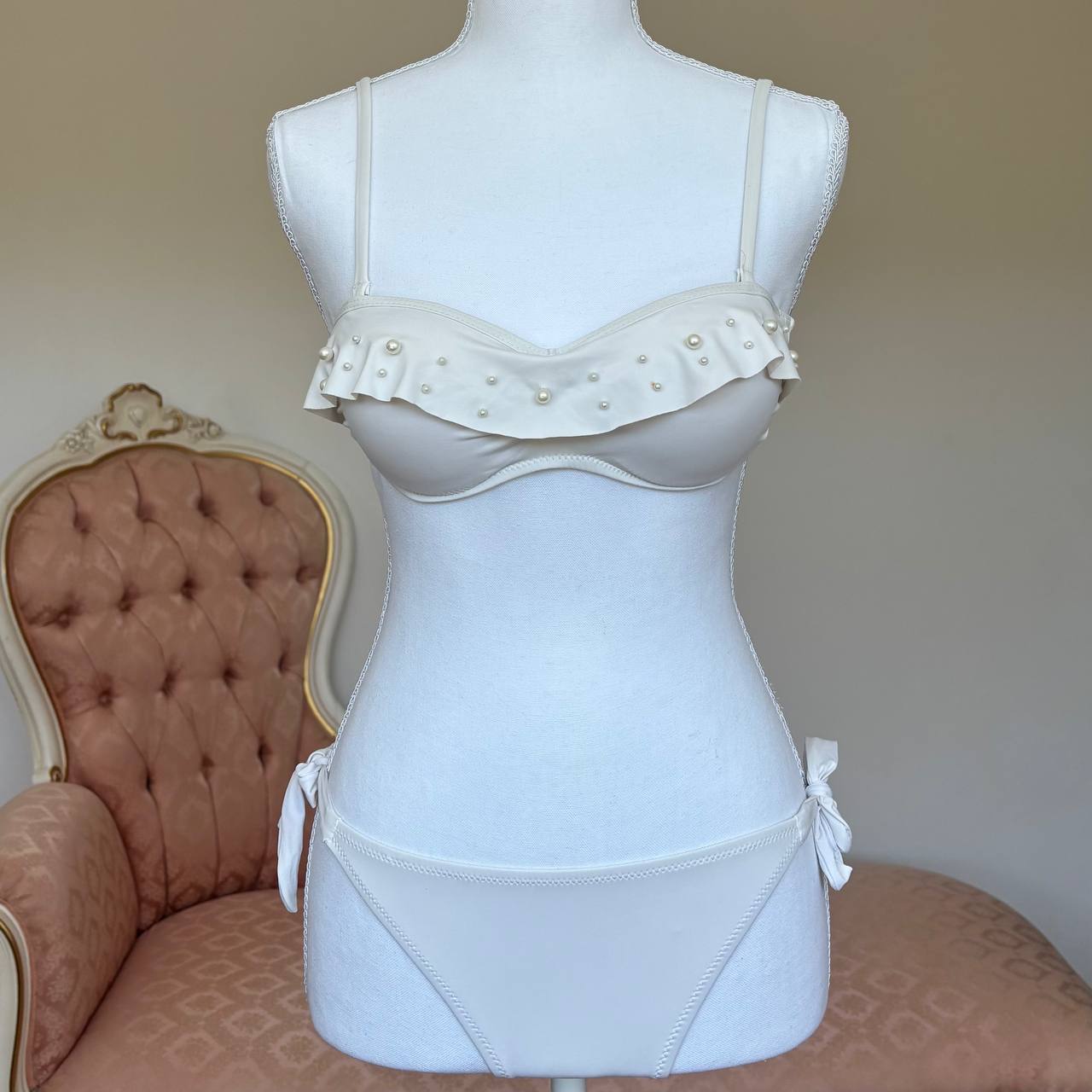 Vintage balconette bikini swimsuit