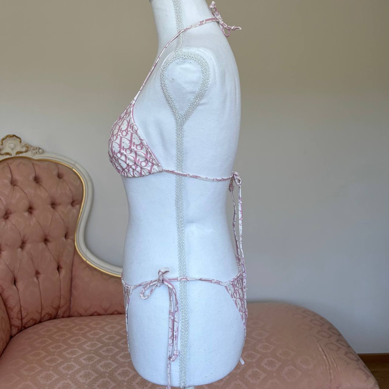 Dior triangle bikini swimsuit set