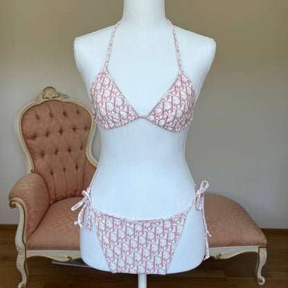 Dior triangle bikini swimsuit set