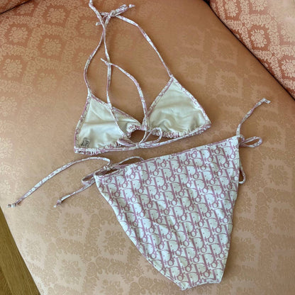 Dior triangle bikini swimsuit set