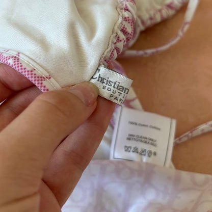 Dior triangle bikini swimsuit set