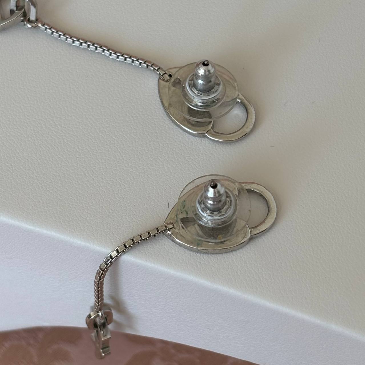 Christian Dior earrings silver locks