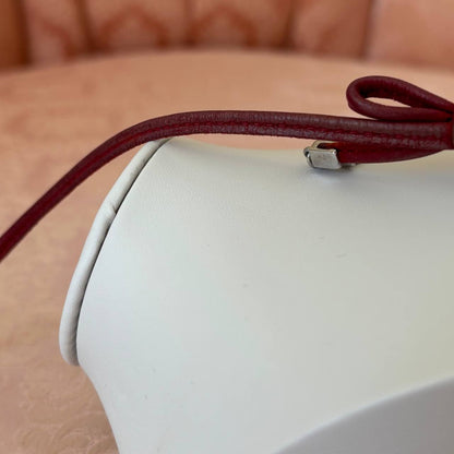 Christian Dior bracelet burgundy red silver