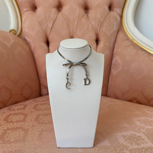 Christian Dior bracelet silver bow