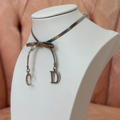 Christian Dior bracelet silver bow