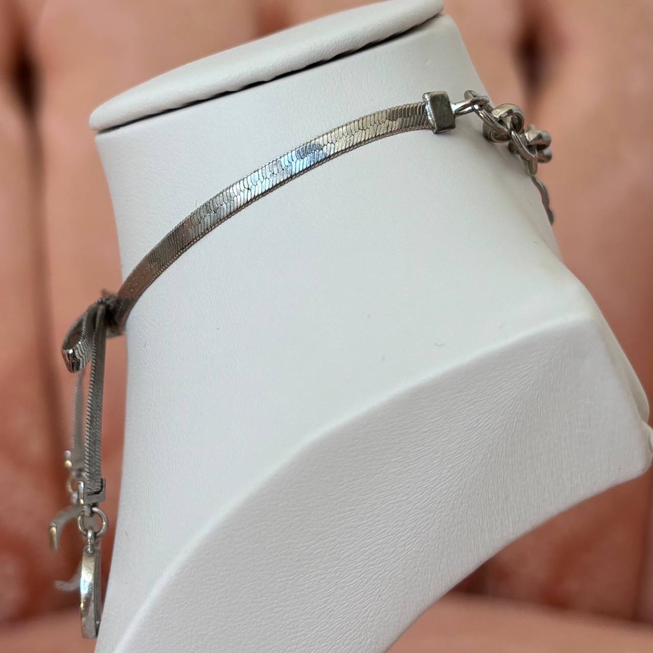 Christian Dior bracelet silver bow