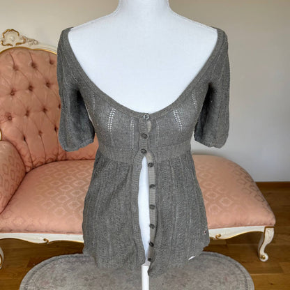 Hollister babydoll jumper sweater grey