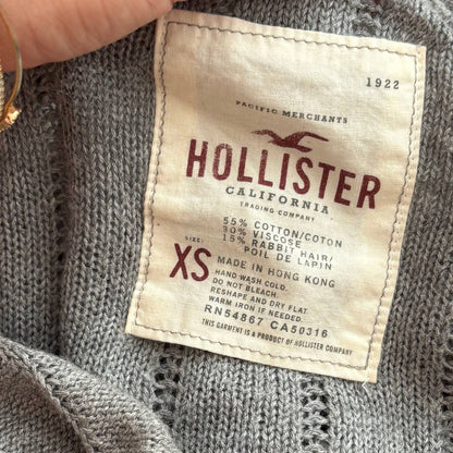 Hollister babydoll jumper sweater grey