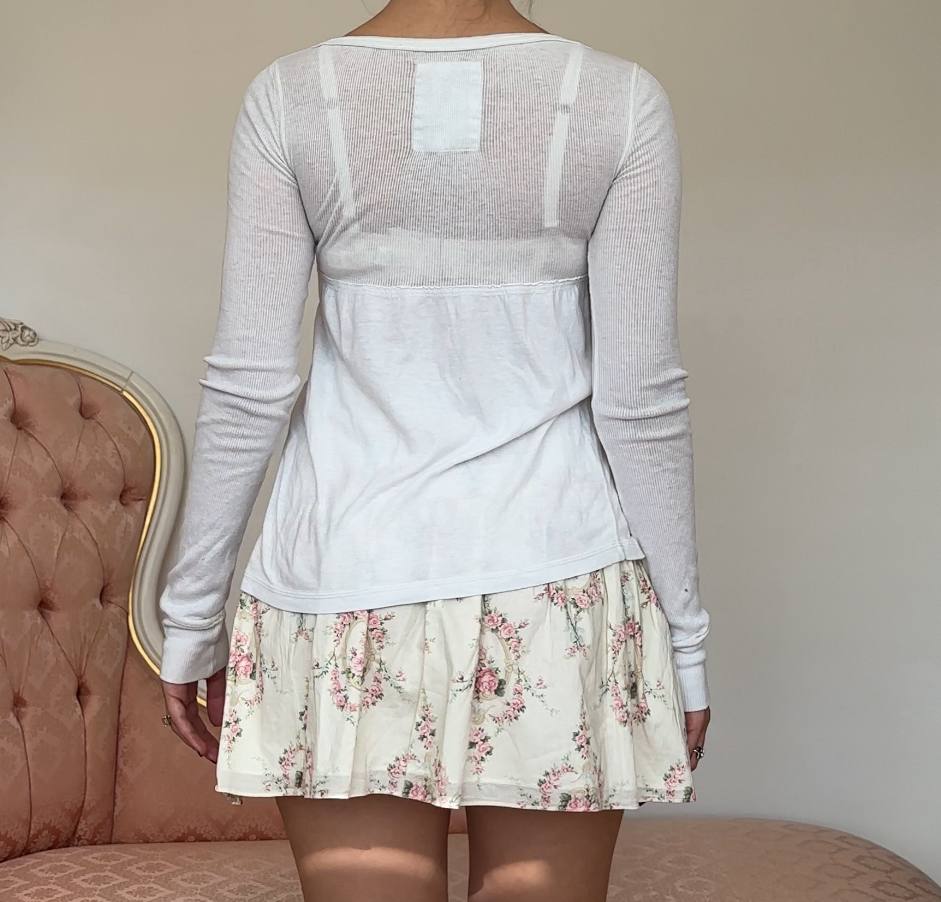 Hollister babydoll top long sleeve