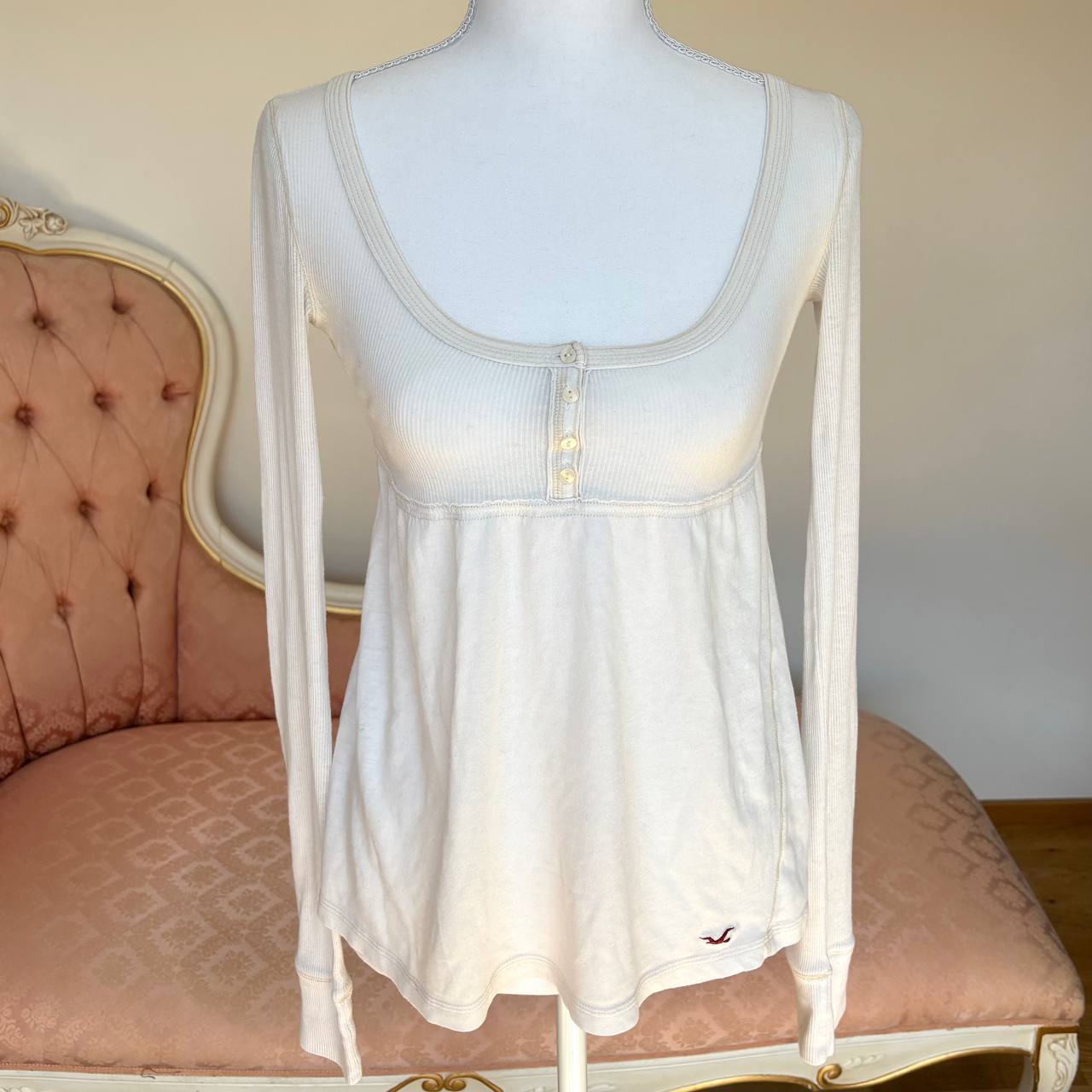 Hollister babydoll top long sleeve