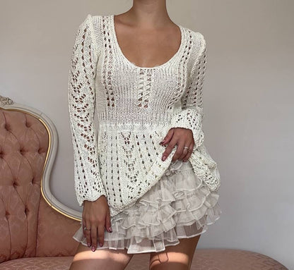 Vintage top babydoll tunique coquette