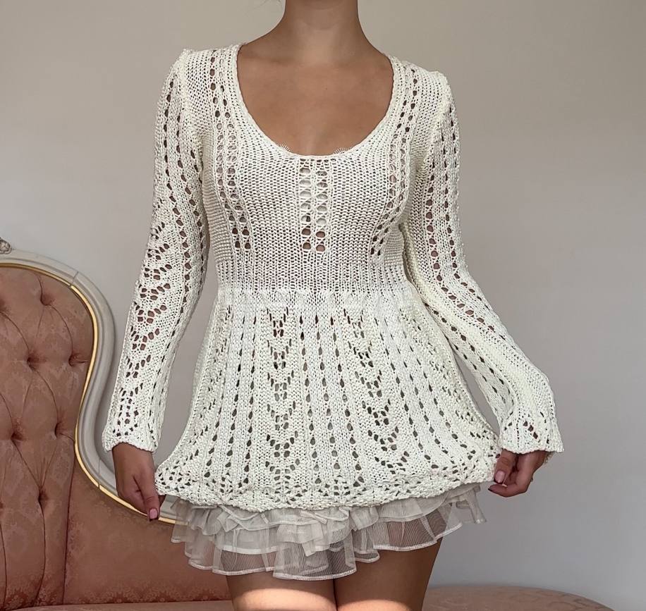 Vintage top babydoll tunique coquette
