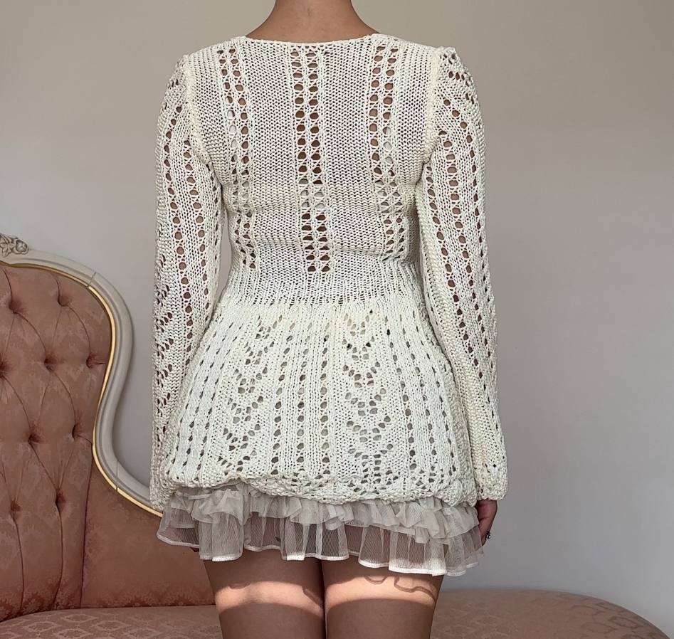 Vintage top babydoll tunique coquette