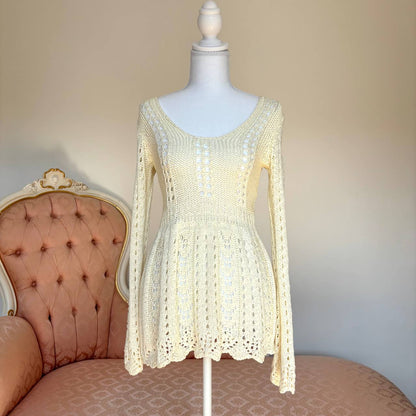Vintage top babydoll tunique coquette