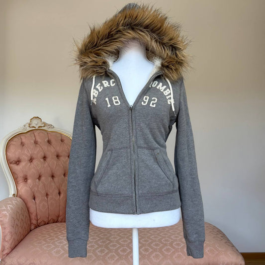 Abercrombie and Fitch hoodie with fur hood