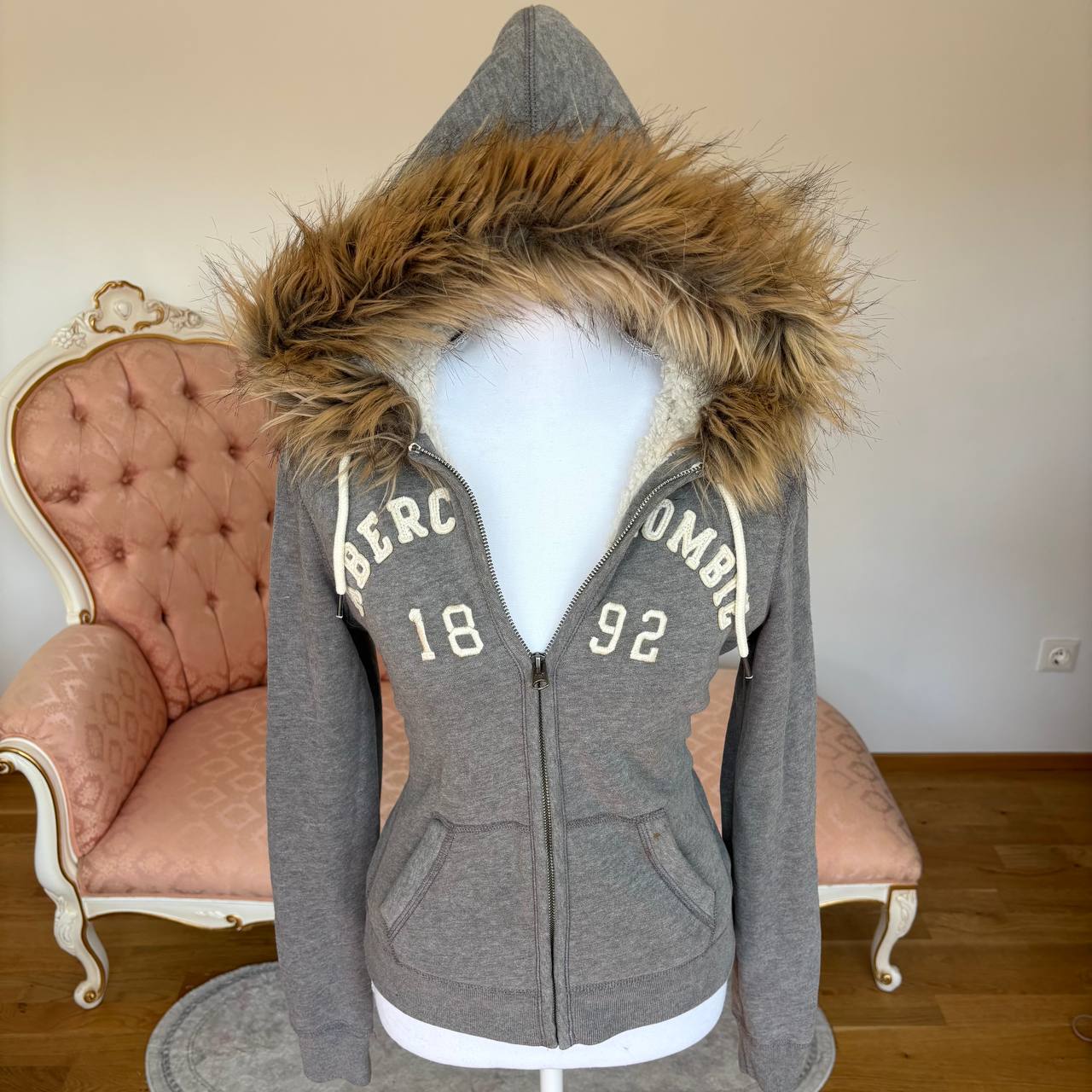 Abercrombie and Fitch hoodie with fur hood
