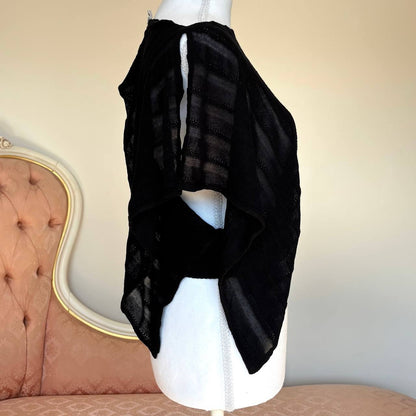 Kookai top batwing grunge