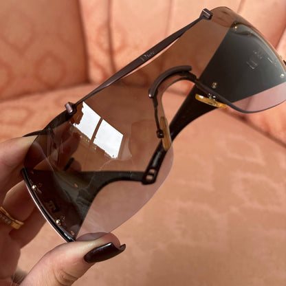 Dior Diorito 2 shield wraparound sunglasses