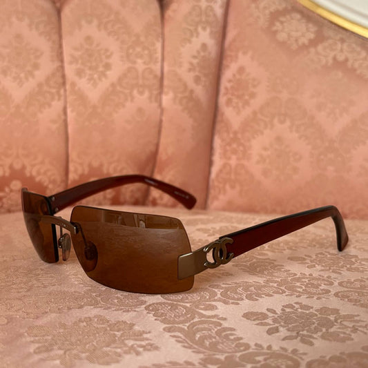 Chanel sunglasses vintage rimless