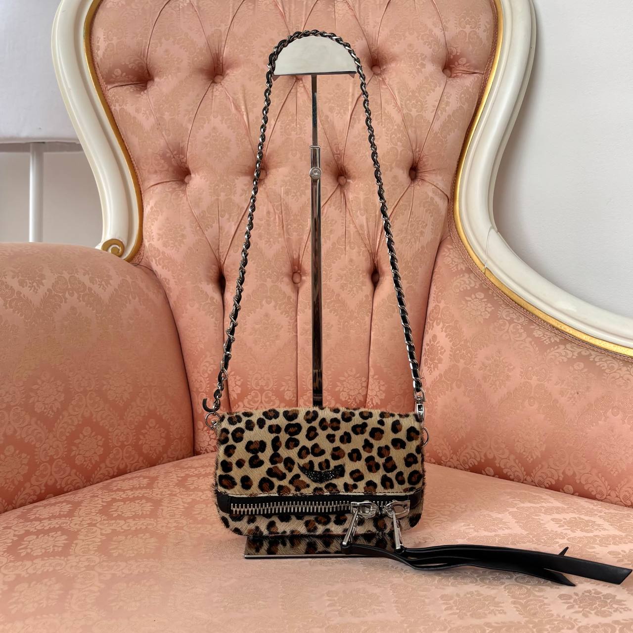 Zadig&Voltaire Rock nano Leo clutch mini bag