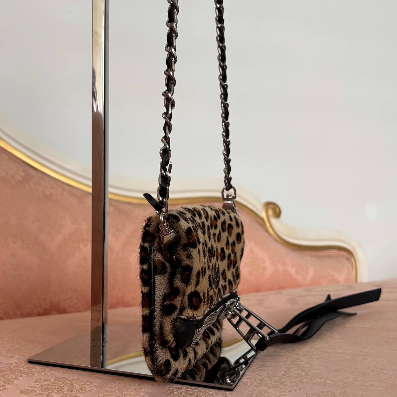 Zadig&Voltaire Rock nano Leo clutch mini bag