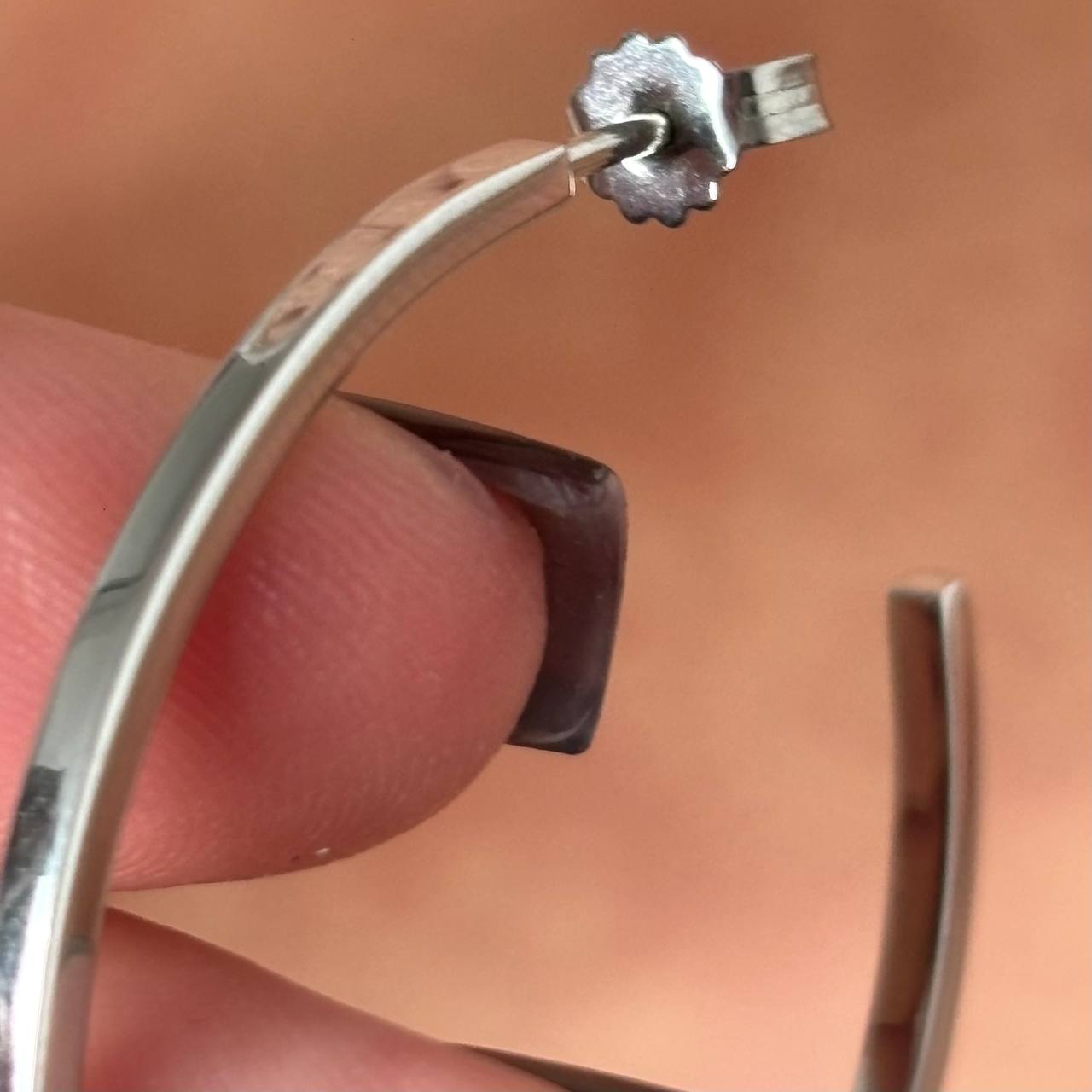 Dolce Gabbana hoop earrings with black crosses