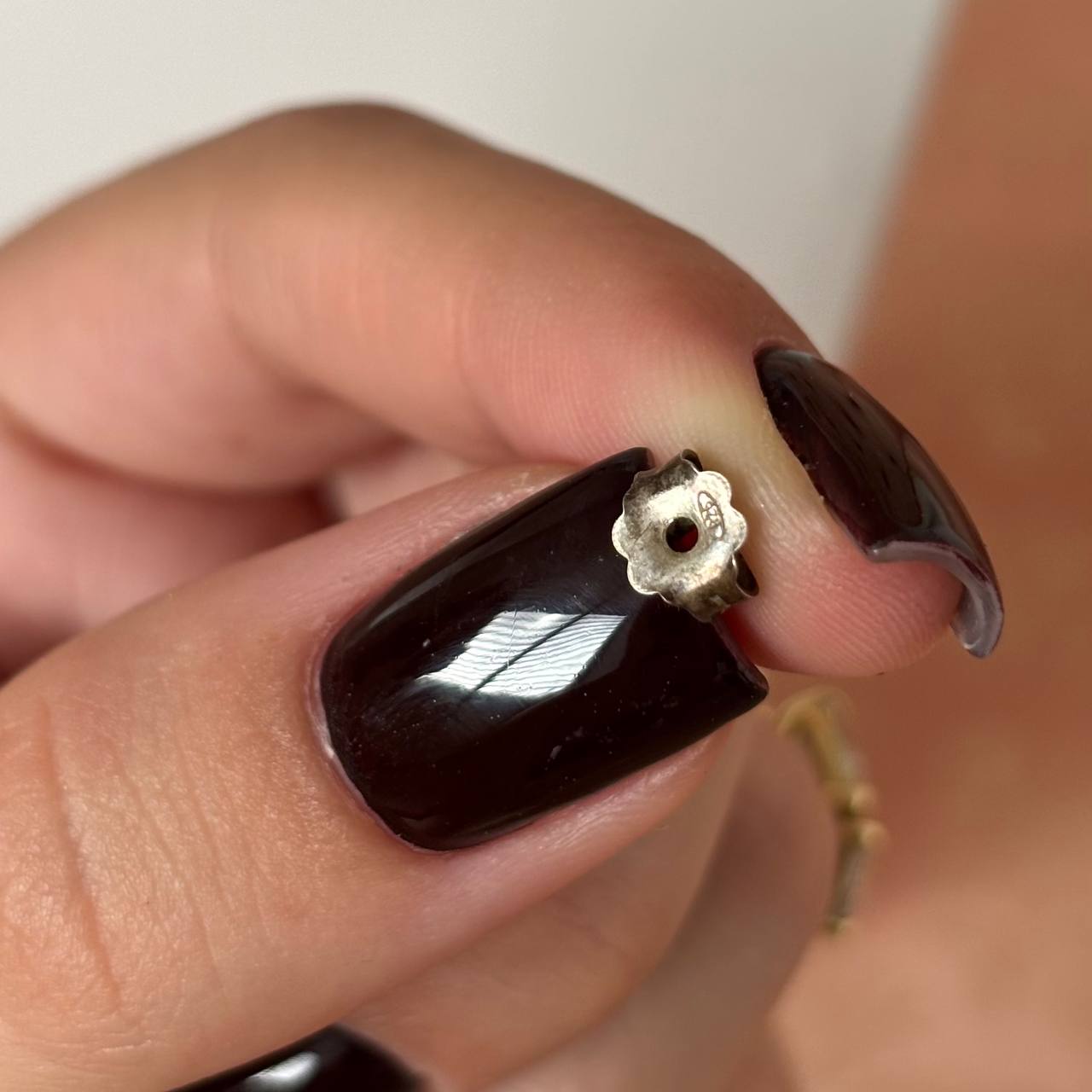 Dolce Gabbana hoop earrings with black crosses