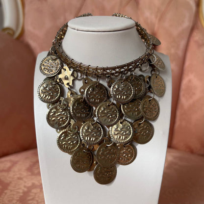 Vintage metallic boho jewellery cuff bracelet