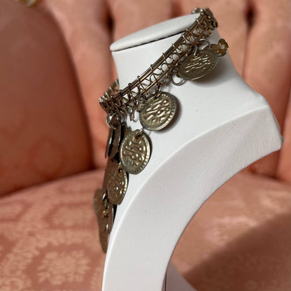 Vintage metallic boho jewellery cuff bracelet