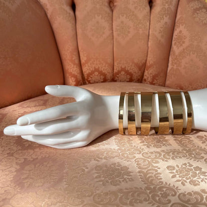 Vintage gold multi cuff bracelet