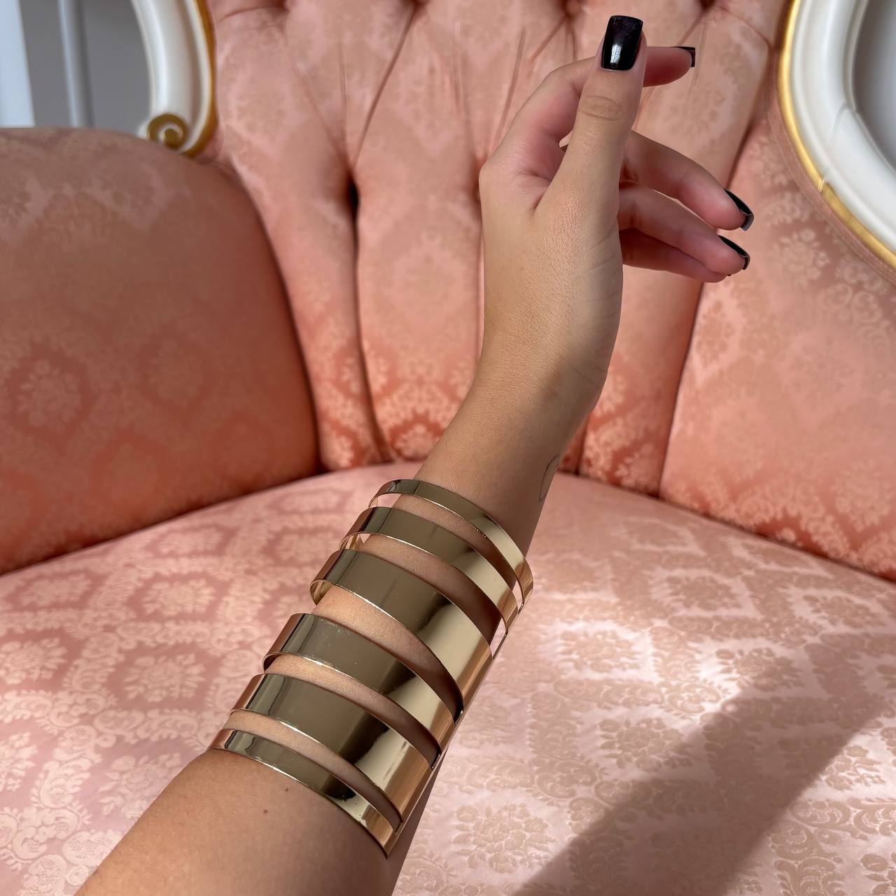 Vintage gold multi cuff bracelet