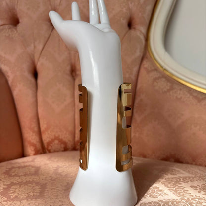 Vintage gold multi cuff bracelet