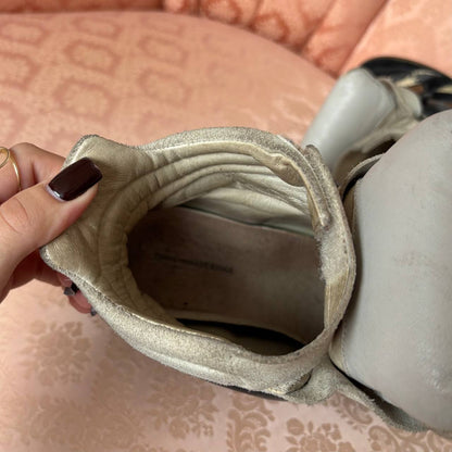 Isabel Marant suede Bekett sneakers golden with python snake