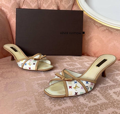 Louis Vuitton mules shoes white