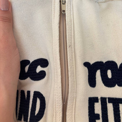 Abercrombie and Fitch hoodie with fur in cream