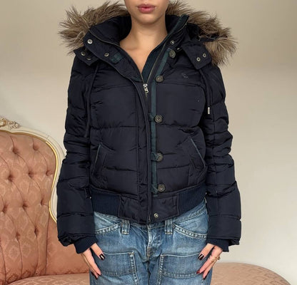 Abercrombie and Fitch puffer coat zip-jacket bomber