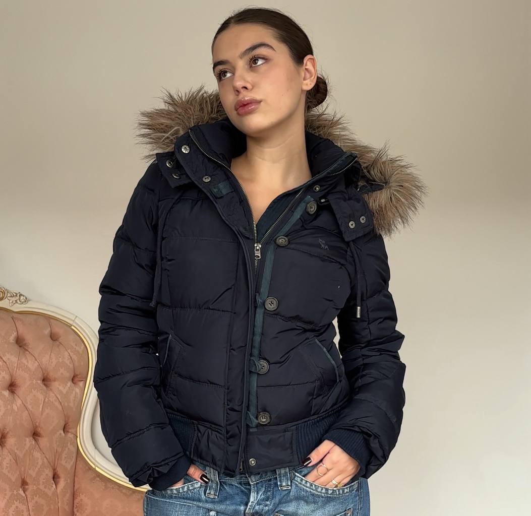 Abercrombie and Fitch puffer coat zip-jacket bomber