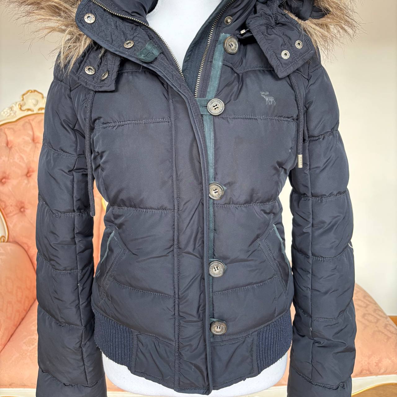 Abercrombie and Fitch puffer coat zip-jacket bomber