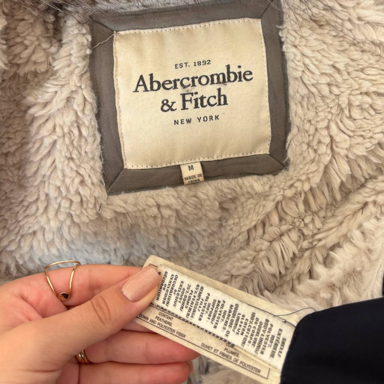 Abercrombie and Fitch puffer coat zip-jacket bomber