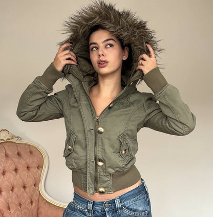 Terranova puffer coat zip-jacket