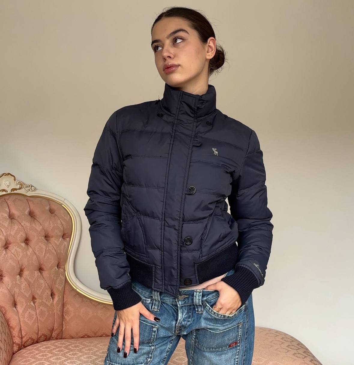 Abercrombie and Fitch puffer coat zip-jacket
