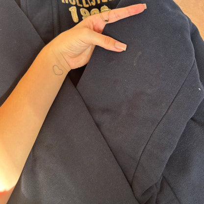 Abercrombie and Fitch fur hoodie coat zip-jacket