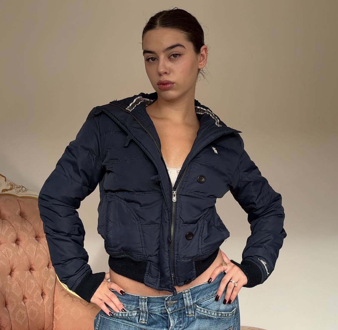 Abercrombie and Fitch puffer coat zip-jacket