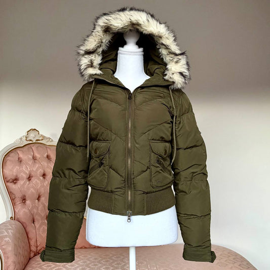 Lee jeans puffer coat zip-jacket