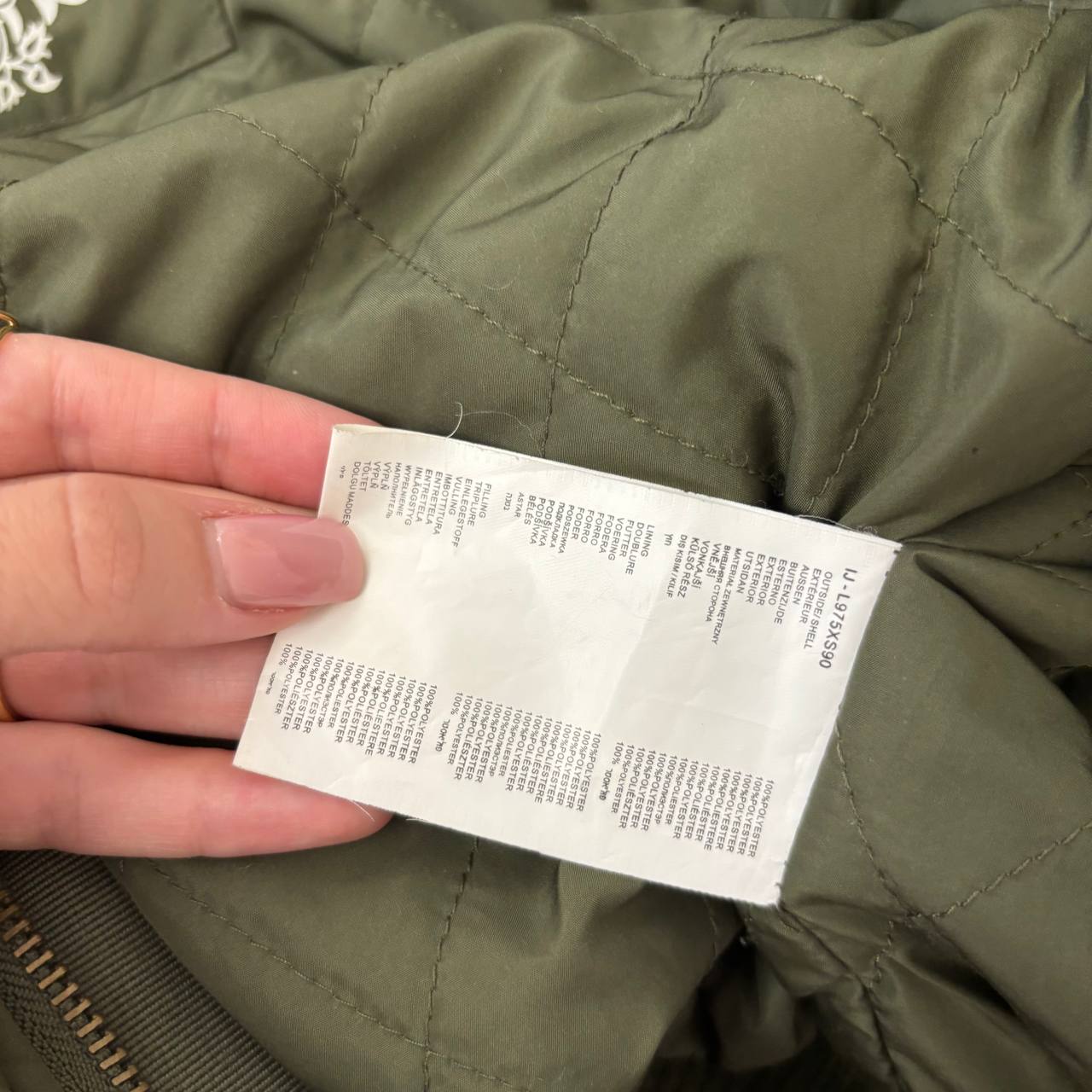 Lee jeans puffer coat zip-jacket