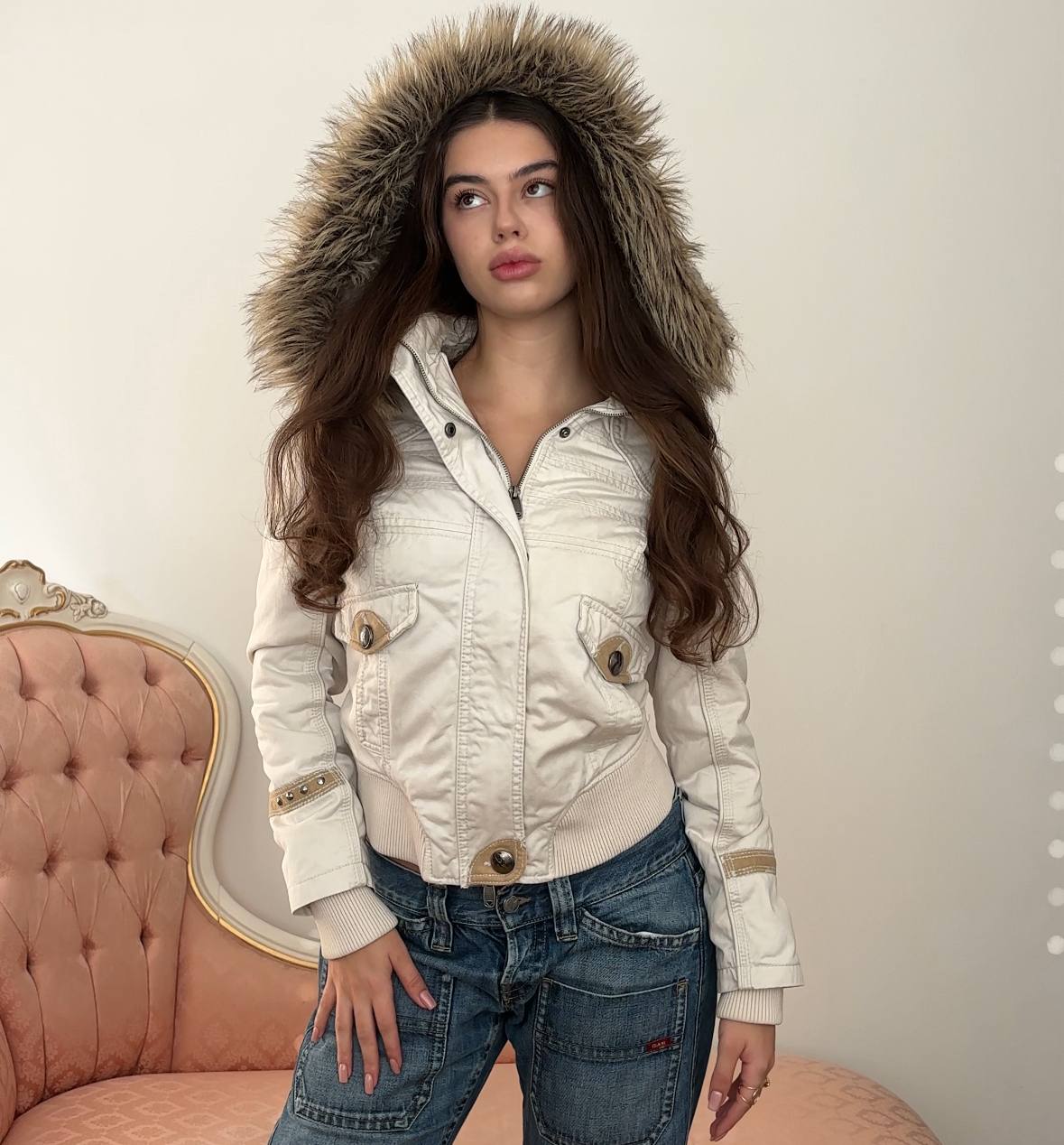 Piaza Italia puffer coat cloth zip-jacket