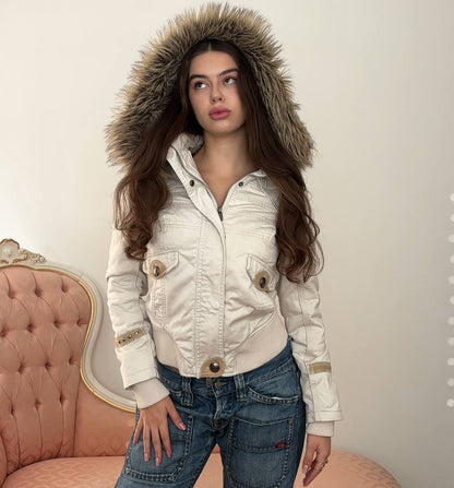 Piaza Italia puffer coat cloth zip-jacket