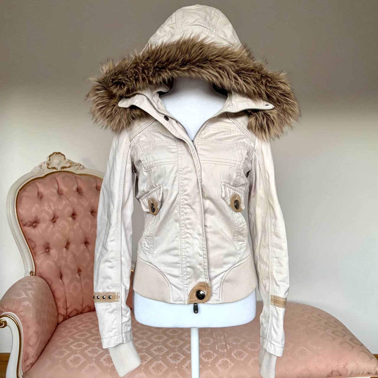 Piaza Italia puffer coat cloth zip-jacket